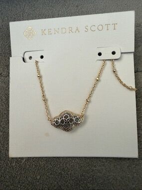 Kendra Scott Two-Tone Gold and Silver Filigree Necklace